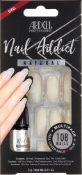 Ardell - Künstliche Fingernägel, Nail Addict Natural OvalMultipack, Set, Weiss