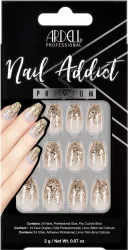 Ardell - Künstliche Fingernägel, Nail AddictDripping In Gold, Set