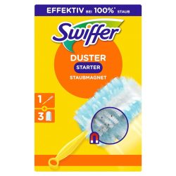 Swiffer Starterkit Staubmagnet mit Griff, inkl. 3 Tücher mit Duft
