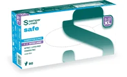 sempermed Nitrilhandschuhe safe, Grösse XL, Handumfang 21-23cm (90 Stk)