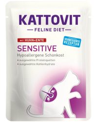 Kattovit Sensitive mit Huhn und Ente für Katzen (85g)