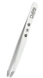 RUBIS Pinzette schräg, Inox, Edelweiss (1 Stk)