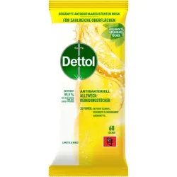 DETTOL Allzweck-Reinigungst&uuml;cher 3270741 Limette & Minze 66 St&uuml;ck