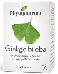 Phytopharma Ginkgo biloba Kapseln (60 Stk)