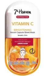 7th Heaven Vitamin C Nutriactive Brightening Sheet Mask mit Aminosäuren (10ml)
