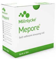 Mepore selbstklebender Wundverbandsrolle, 4cmx5m, unsteril (1 Stk)