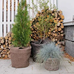 Andermatt Biogarten Winterschutzfilz gross, für Gefässe mit 30-40cm Durchmesser (1 Stk)
