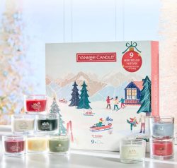 Yankee Candle Après Ski, 9 Filled Glasvotivkerzen, Geschenkset (9-teilig)
