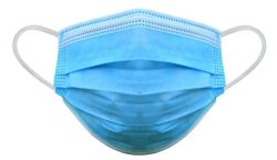 ABENA Gesichtsmaske Typ IIR mit elastischen Ohrschlaufen blau Einweg 3 lagig (50 Stück)