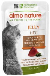 Almo Nature HFC Jelly Thunfischfilet mit Algen, Nassfutter für Katzen (55g)