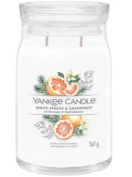Yankee Candle Signature - Duftkerze im Glas Weihnachten, 567G, Weiss