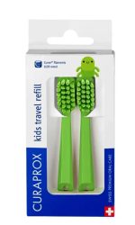 Curaprox CS kids Travel Set Refill, grün (2-teilig)