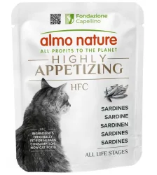 Almo Nature HFC Highly Appetizing Sardinen, Nassfutter für Katzen (50g)