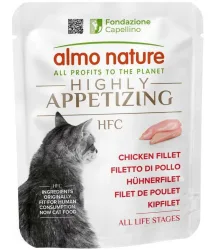 Almo Nature HFC Highly Appetizing Hühnerfilet, Nassfutter für Katzen (50g)