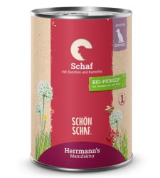 Herrmann's Schaf mit Zucchini und Kartoffeln, Nassfutter für Hunde (400g)