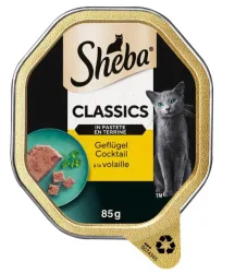 SHEBA - Classics in Pastete, Geflügelcocktail, 85g, 4X85G