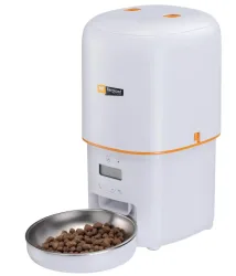 Ferplast Risto Pet Futterautomat, Füllmenge 4 Liter, für Hunde und Katzen (1 Stk)