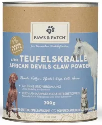 Paws & Patch Afrikanische Teufelskralle Pulver für Hunde, Katzen und Pferde (200g)