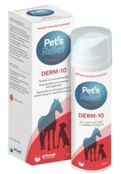 Pet's Relief Derm-10 Wundcreme mit Zinkoxid für Pferde, Hunde und Katzen (150ml)