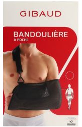 GIBAUD Armschlinge mit Tasche T1 60-80cm, schwarz (1 Stk)