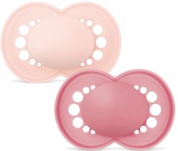 MAM Original Nuggi Silikon, 16-36 Monate, pink/lila (2 Stk)