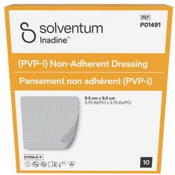 Solventum Inadine nichthaftende Wundauflage, 9.5x9.5cm (25 Stk)