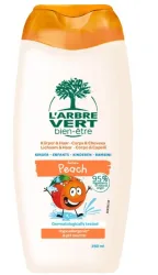 L'ARBRE VERT Ökologisches Kinder-Duschgel Pfirsich (260ml)