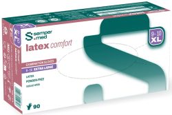sempermed Latex Comfort Untersuchungshandschuhe, Grösse XL, steril, Handumfang 23-25cm (90 Stk)