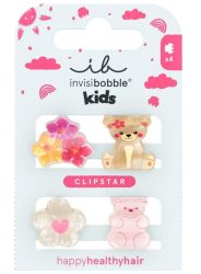 Invisibobble Haarklammer Kids Clipstar Bearly Bloomed (4 Stk)