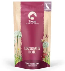 Herrmann's Ziege mit roter Beete und Hirse, Nassfutter für Hunde (150g)
