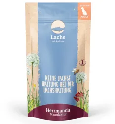 Herrmann's Lachs mit Aprikose, Nassfutter für Hunde (150g)