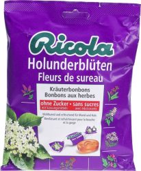 Ricola Holunderblüten Bonbons, ohne Zucker (125g)