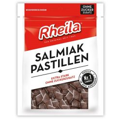 Rheila Salmiak Pastillen, ohne Zuckerzusatz (90g)