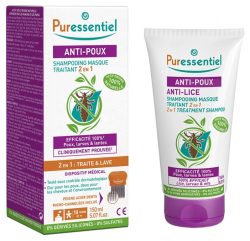 Puressentiel Anti-Läuse-Shampoo-Maske 2-in-1 +Kamm (150 ml)