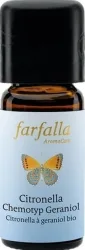 Farfalla AromaCare Citronella Chemotyp Geraniol Ätherisches Öl Bio (10ml)