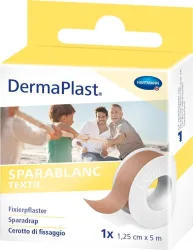 DermaPlast Sparablanc Textil, 1.25cmx5m, hautfarben (1 Stk)