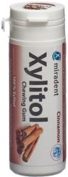 Miradent Xylitol Zimt Zahnpflegekaugummi, Dose &agrave; 30 Stk.