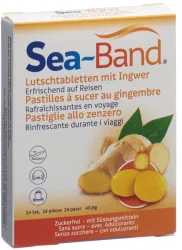 Sea-Band Ingwer Lutschtabletten (24 Stk)