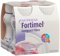 Fortimel Compact Fibre Erdbeere (4x125ml)
