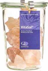 Vitasal Kristallsalz Himalaya Brocken Glas (700g)