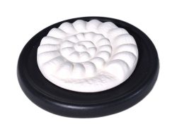 Aromalife Duftstein Set Spirale & Unterteller, schwarz (1 Stk)