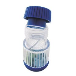 SUNDO Tablettenmörser Schraubdeckel blau-transparent (1 Stk)