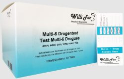 Willi Fox Forensischer Multi-6 Drogentest Urin (10 Stk)