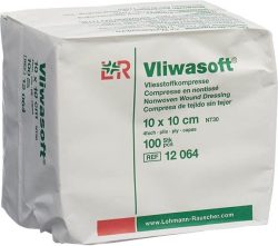 Vliwasoft Vliesstoffkompressen 10x20cm 4-lagig (100 Stück)