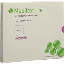 Mepilex Lite Absorptionsverband Silikon, 15x15cm (5 Stk)