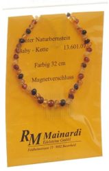 Mainardi Natur Bernstein 32cm farbig Magnetverschluss (1 Stk)