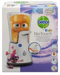 Dettol Kids No-Touch Automatischer Seifenspender für Kinder inklusive Nachfüller Spass-Macher
