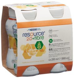 Resource 2.0 Fibre Vanille 4 x 200 ml