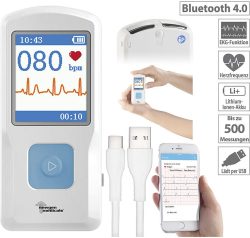 Mobiles medizinisches EKG-Messgerät mit PC-Software und App