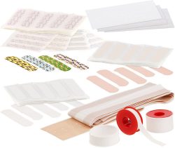 118-teiliger medizinischer Pflaster-Probepack, 2 Rollen Fixierpflaster